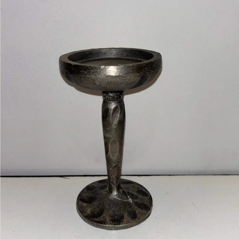Silver color candle holder